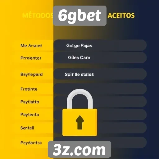 Métodos de pagamento aceitos no 6gbet